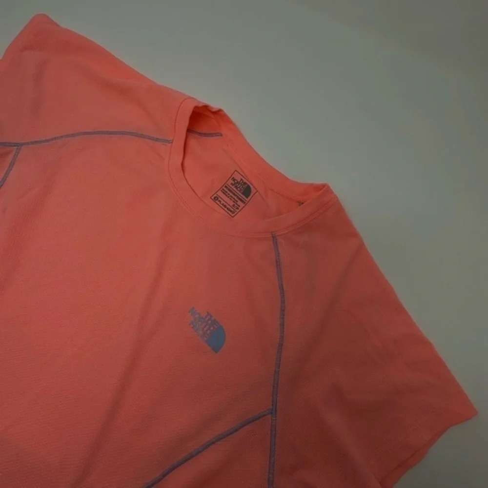 The North Face‎ women’s  short Sleeve Top Tee pink orange flash dry xSmall - Picture 6 of 7